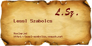 Lessl Szabolcs névjegykártya